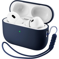 ORNARTO Funda para AirPods Pro 3 (2025), Silicona Líquida Premium (Interior Rígido Indeformable), con Cordón y Herramienta de ORNARTO Funda para AirPods Pro 3 (2025), Silicona Líquida Premium (Interior Rígido Indeformable), con Cordón y Herramienta de