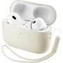 ORNARTO Funda para AirPods Pro 3 (2025), Silicona Líquida Premium (Interior Rígido Indeformable), con Cordón y Herramienta de