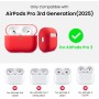 ORNARTO Funda para AirPods Pro 3 (2025), Silicona Líquida Premium (Interior Rígido Indeformable), con Cordón y Herramienta de
