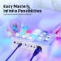 MAONO Mezclador de audio para juegos, interfaz de audio con preamplificador profesional, RGB, Bluetooth, alimentación fantasma