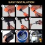 Pistola de Limpieza a Presión. Hidrolimpiadora Portatil Inalámbrica 35Bar/500PSI y 1500mAh/300W con 2 Baterías Recargable 48V /
