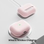 ORNARTO Funda para AirPods Pro 3 (2025), Silicona Líquida Premium (Interior Rígido Indeformable), con Cordón y Herramienta de