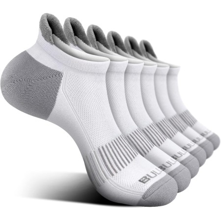BULLIANT Calcetines Deporte Mujer, Calcetines Tobillero Cortos Antiampollas de Algodon Transpirable