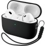 ORNARTO Funda para AirPods Pro 3 (2025), Silicona Líquida Premium (Interior Rígido Indeformable), con Cordón y Herramienta de