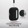 ORNARTO Funda para AirPods Pro 3 (2025), Silicona Líquida Premium (Interior Rígido Indeformable), con Cordón y Herramienta de