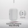 ORNARTO Funda para AirPods Pro 3 (2025), Silicona Líquida Premium (Interior Rígido Indeformable), con Cordón y Herramienta de