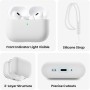 ORNARTO Funda para AirPods Pro 3 (2025), Silicona Líquida Premium (Interior Rígido Indeformable), con Cordón y Herramienta de