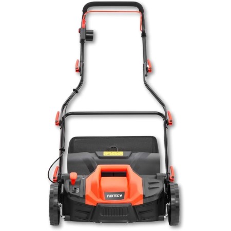 FUXTEC Escarificador Eléctrico FX-EV320ECO, aireador de césped con 1300 W de Potencia, Ancho de Trabajo de 32 cm y ajustes de