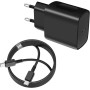 Vemfay 45W Cargador USB C Carga Rapida con 2M Cable Cargador Tipo C para Samsung S25/S24/S23/ S22 /S21 /S21 Ultra,S20 FE,