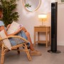 Cecotec Ventilador de Torre EnergySilence 9090 Skyline Ionic de 47", 45 W, Ionizador, Pantalla LED táctil, Mando a distancia, 3