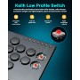 Sehawei Arcade Fight Stick,16 Keys Aluminum Alloy Game Keyboard,Street Fight Keypad with Turbo Functions & Custom RGB for