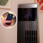 Cecotec Ventilador de Torre EnergySilence 9090 Skyline Ionic de 47", 45 W, Ionizador, Pantalla LED táctil, Mando a distancia, 3