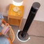 Cecotec Ventilador de Torre EnergySilence 9090 Skyline Ionic de 47", 45 W, Ionizador, Pantalla LED táctil, Mando a distancia, 3