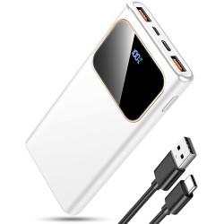 2025 Power Bank Fast Charging External Battery, 22.5W Bateria Externa Carga Rapida 10000mAh Cargador Portatil con Entrada y 2025 Power Bank Fast Charging External Battery, 22.5W Bateria Externa Carga Rapida 10000mAh Cargador Portatil con Entrada y