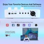 MAONO Mezclador de audio para juegos, interfaz de audio con preamplificador profesional, RGB, Bluetooth, alimentación fantasma
