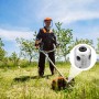 Luabue Cabezal Desbrozadora Universal Cortador de Cabeza de Aluminio Universal Bobina de Jardín Strimmer Cortacéspedes con 4
