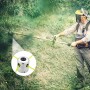 Luabue Cabezal Desbrozadora Universal Cortador de Cabeza de Aluminio Universal Bobina de Jardín Strimmer Cortacéspedes con 4