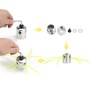 Luabue Cabezal Desbrozadora Universal Cortador de Cabeza de Aluminio Universal Bobina de Jardín Strimmer Cortacéspedes con 4