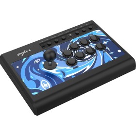 PXN 008 Arcade Stick - Arcade Fight Stick with 360° Circular Joystick, Blue-Switch Mechanical Keys and Turbo Function - Arcade