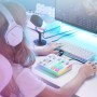 MAONO Mezclador de audio para juegos, interfaz de audio con preamplificador profesional, RGB, Bluetooth, alimentación fantasma