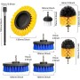 YOCOLE 20 Piezas Cepillo Taladro, 8 Cepillos Electrico Giratorio Limpieza Hogar, Juego de Atornillador Inalámbrico Drill Brush