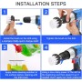 YOCOLE 20 Piezas Cepillo Taladro, 8 Cepillos Electrico Giratorio Limpieza Hogar, Juego de Atornillador Inalámbrico Drill Brush