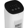 HOMCOM Tower Fan 50W with Remote Control Silent Fan with 3 Speeds Timer 15h Oscillation 85° LED Display 30x30x78cm White