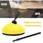 Limpiador de patio de superficie de alta presión, para K1 K2 K3 K4 K5 K7, para accesorio de limpiador de patio Karcher, cepillo