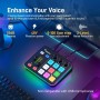 MAONO Mezclador de audio para juegos, interfaz de audio con preamplificador profesional, RGB, Bluetooth, alimentación fantasma