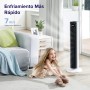 LEVOIT Tower Fan, Quiet Fan 25 dB and 23 W, Powerful 7.5 m/s for Large Room, 12 Speeds with Remote Control, 4 Modes and 12H