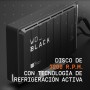 WD BLACK D10 de 8 TB, memoria para juegos y 7200 r.p.m. con refrigeración activa para guardar tu enorme colección de juegos