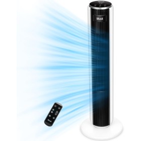 LEVOIT Tower Fan with Remote Control, Quiet Fan 28dB and 39W, 90° Oscillation with 7 m/s, 4 Modes 5 Speeds, 12 Hour Timer, Easy