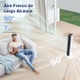 LEVOIT Tower Fan with Remote Control, Quiet Fan 23dB and 39W, 90° Oscillation with 7 m/s, 4 Modes 5 Speeds, 12H Timer, Easy to