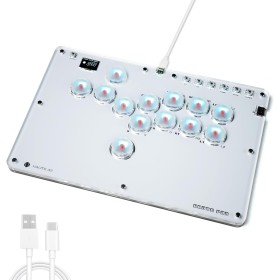 Sehawei Arcade Fight Stick, Street Fight Game Keyboard for PS4/Switch/PC/PS3/Steam Fighting Arcade Game Keypad with Turbo