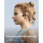 SHOKZ OpenMove Auriculares conducción ósea,Open-Ear Auriculares Deportivos inalámbricos con Bluetooth y micrófono, Resistentes
