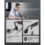 SHOKZ OpenMove Auriculares conducción ósea,Open-Ear Auriculares Deportivos inalámbricos con Bluetooth y micrófono, Resistentes