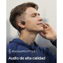 SHOKZ OpenMove Auriculares conducción ósea,Open-Ear Auriculares Deportivos inalámbricos con Bluetooth y micrófono, Resistentes