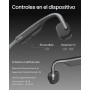 SHOKZ OpenMove Auriculares conducción ósea,Open-Ear Auriculares Deportivos inalámbricos con Bluetooth y micrófono, Resistentes