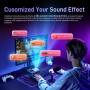 MAONO Mezclador de audio para juegos, interfaz de audio con preamplificador profesional, RGB, Bluetooth, alimentación fantasma