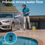Hidrolimpiadora a batería 50 AR, hidrolimpiadora eléctrica portátil con 2 baterías recargables, tubo de 5 m, hidrolimpiadora