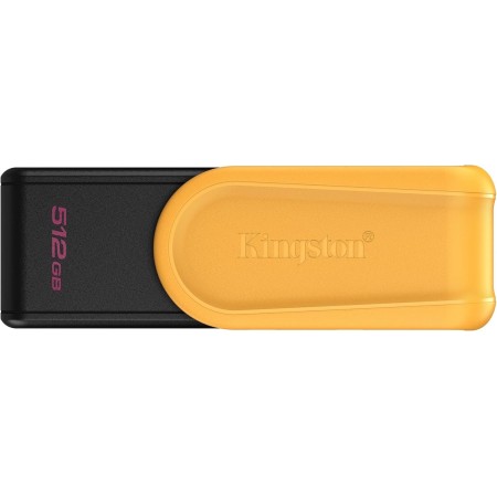 Kingston DataTraveler Exodia S Unidad Flash USB - 512GB - USB 3.2 Gen 1 - USB Type A - Negro/Amarillo - DTXS/512GB