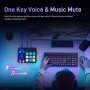 MAONO Mezclador de audio para juegos, interfaz de audio con preamplificador profesional, RGB, Bluetooth, alimentación fantasma