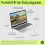 HP Ordenador portátil 15.6" FHD (Intel Core i5-1334U, 16GB RAM, 1TB SSD, Intel Iris Xe Graphics, Sin Sistema Operativo) Plata y