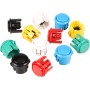 EG STARTS 2 Players Arcade Game Kit Parts USB Pc Joystick for Mame Game DIY USB Encoder + 2x 8 Way Stick + 20 Push Buttons Red +