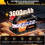 Hidrolimpiadora de Alta Presión, 45 Bar Pistola de Agua a Presión Portátil con Batería 3000mAh,Boquilla Ajustable 6 en