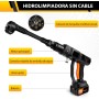 Hidrolimpiadora de Alta Presión, 45 Bar Pistola de Agua a Presión Portátil con Batería 3000mAh,Boquilla Ajustable 6 en