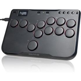 Arcade Fight Stick, P12 Mando de Arcade Controlador Teclado sin Palanca Joystick Juegos de Lucha para Ps4 /PS3/PC/Steam Deck/NS