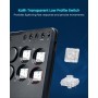 Arcade Fight Stick, P12 Mando de Arcade Controlador Teclado sin Palanca Joystick Juegos de Lucha para Ps4 /PS3/PC/Steam Deck/NS