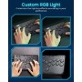 Arcade Fight Stick, P12 Mando de Arcade Controlador Teclado sin Palanca Joystick Juegos de Lucha para Ps4 /PS3/PC/Steam Deck/NS
