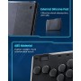 Arcade Fight Stick, P12 Mando de Arcade Controlador Teclado sin Palanca Joystick Juegos de Lucha para Ps4 /PS3/PC/Steam Deck/NS
